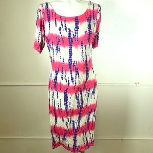 Loveappella Fitted Cross Back Dress